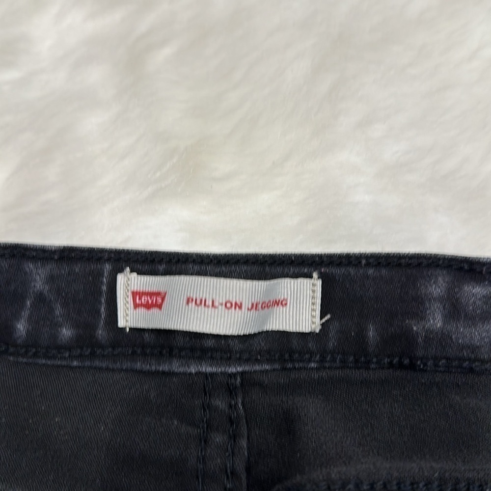 Levi’s pull-on black jeggings girls size 16 - Picture 3 of 12